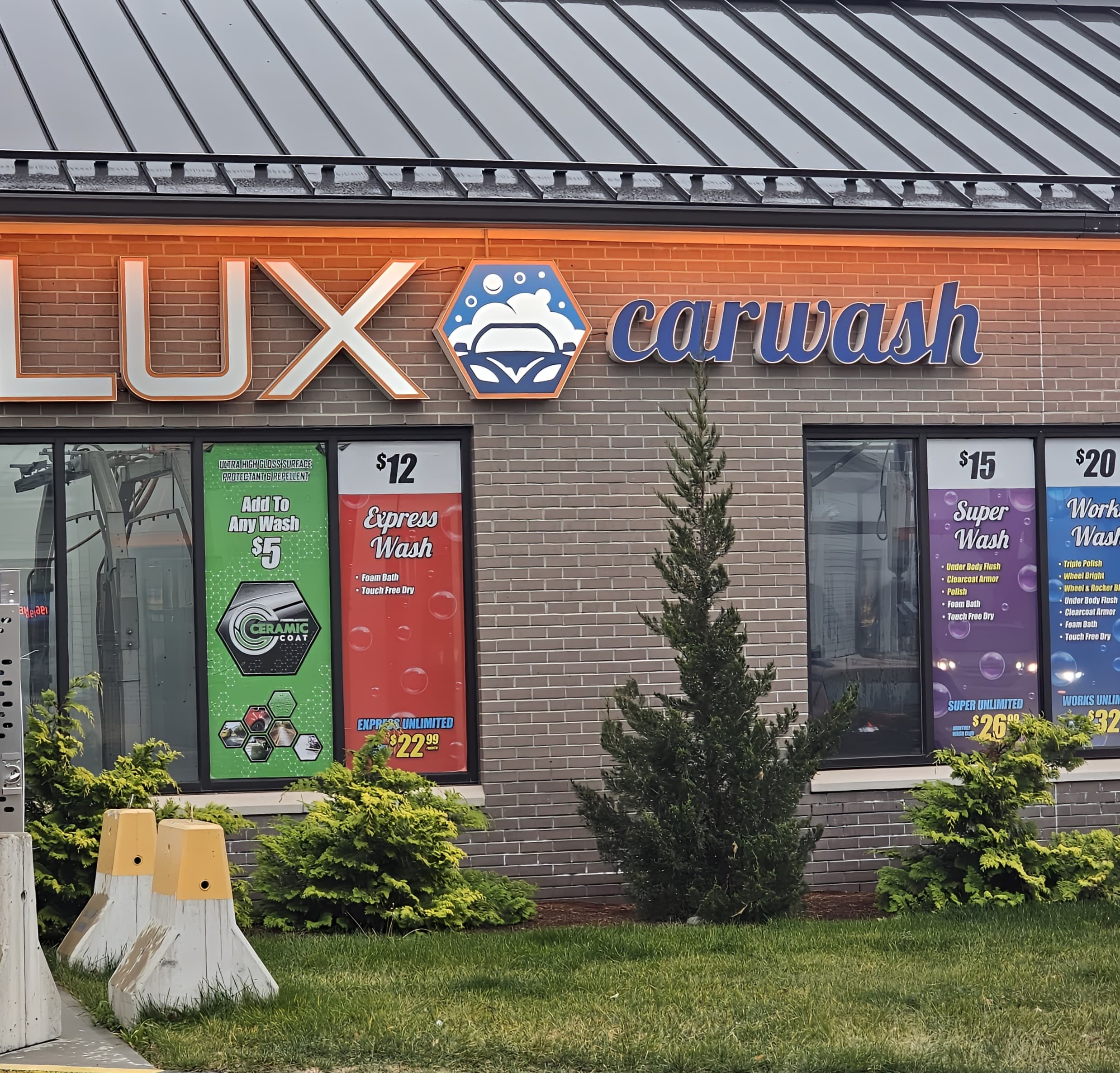 Lux Car Wash storefront — 185 Madison St, Worcester